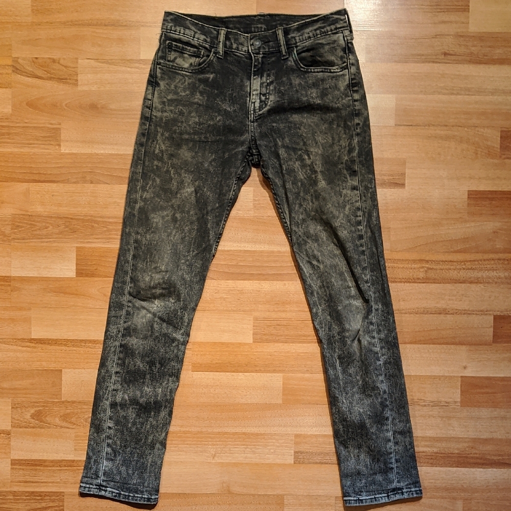 Levi's 511 Black Acidwash Jeans